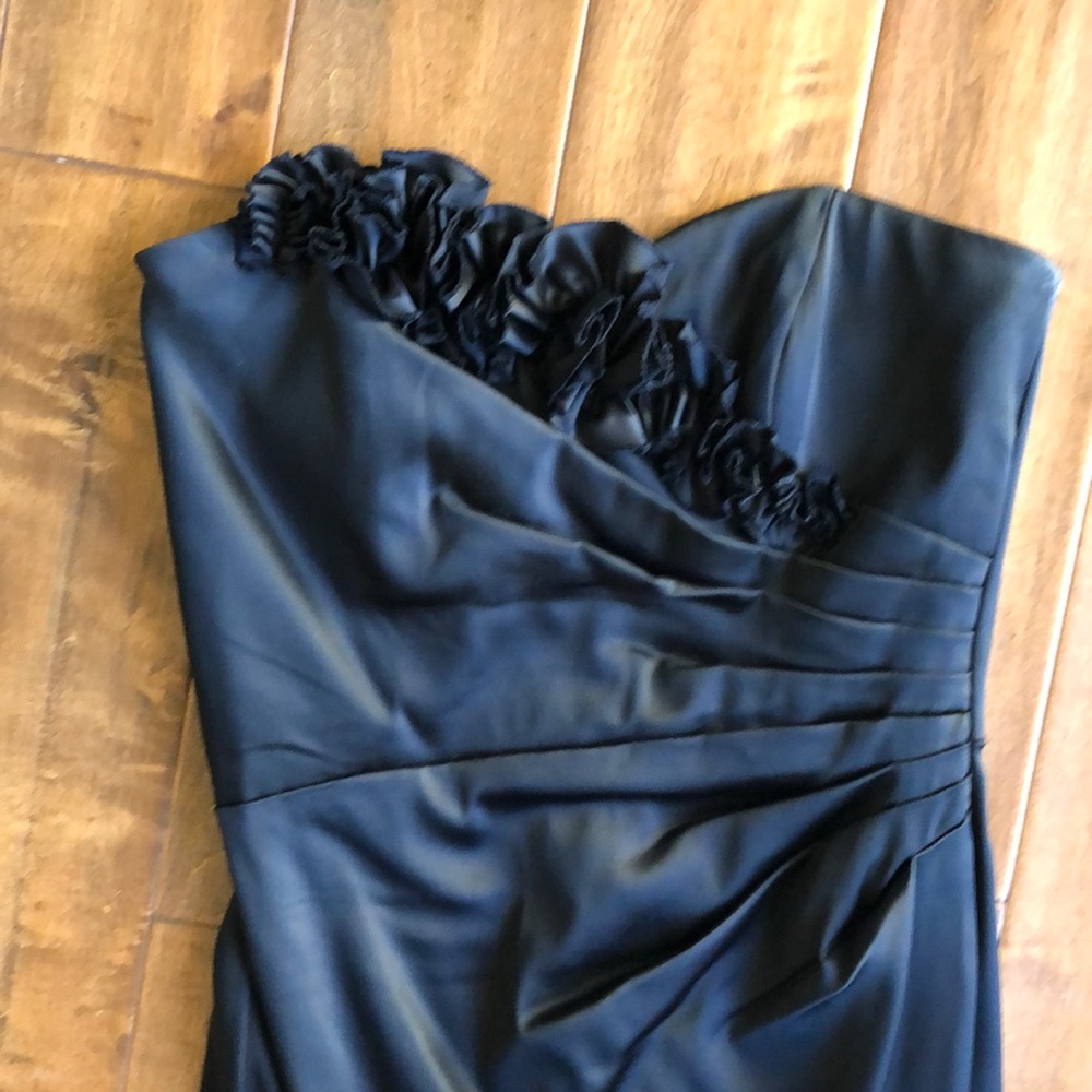 White House Black Market Strapless Satin Dress, 6 - Picture 2 of 6